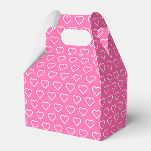 Pink Love - Add your favourite colours - Hearts Favour Box