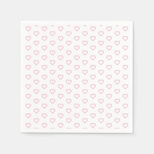 Pink Love - Add your favourite colours - Hearts Napkin