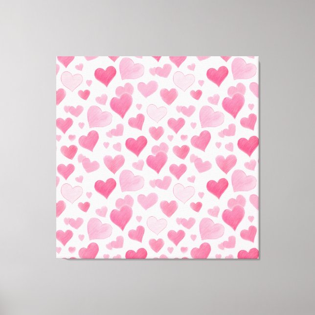 Pink Love Canvas Print (Front)