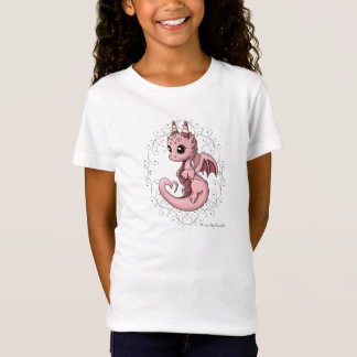 Pink Love Dragon Girl's Shirt