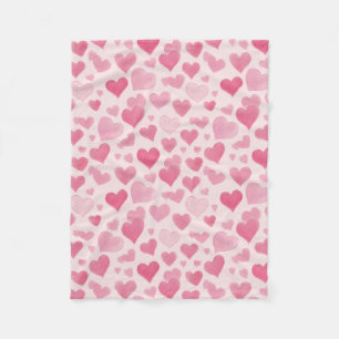Pink Love Fleece Blanket