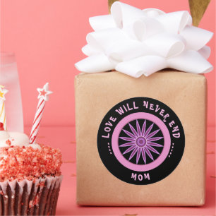 PINK LOVE GIFT FOR MOM , MOTHERS DAY , BIRTHDAY CLASSIC ROUND STICKER