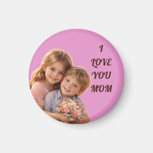 PINK LOVE GIFT FOR MOM , MOTHERS DAY , BIRTHDAY  MAGNET