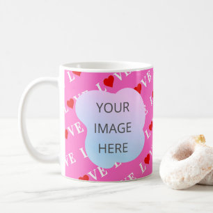 Pink LOVE Heart Stylish Coffee Mug