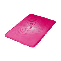 Pink Love Hearts Bath Mat