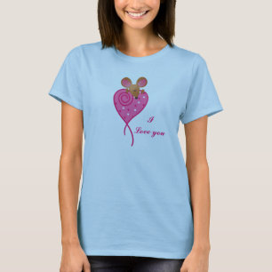 Pink Love Mouse Shirt