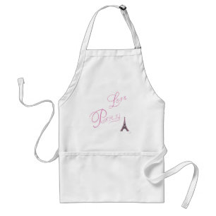 Pink-Love-Paris-Eiffel-Tower-Unique Standard Apron