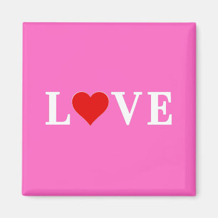 Pink LOVE Romantic Elegant Magnet