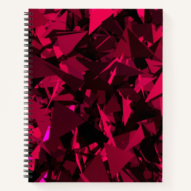 Pink Low-Poly Bullet Journal / Lined Notebook (Front)