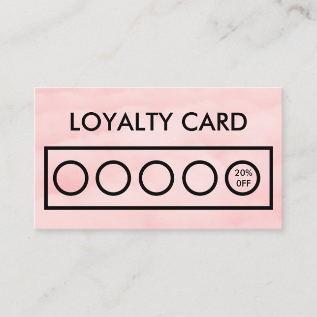 Pink Loyalty Card (Front)
