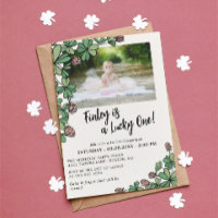 Pink Lucky One Four Leaf Clover 1st Birthday Party