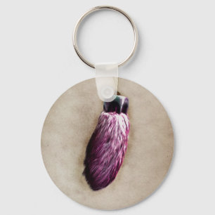 Pink Lucky Rabbit's Foot Key Ring