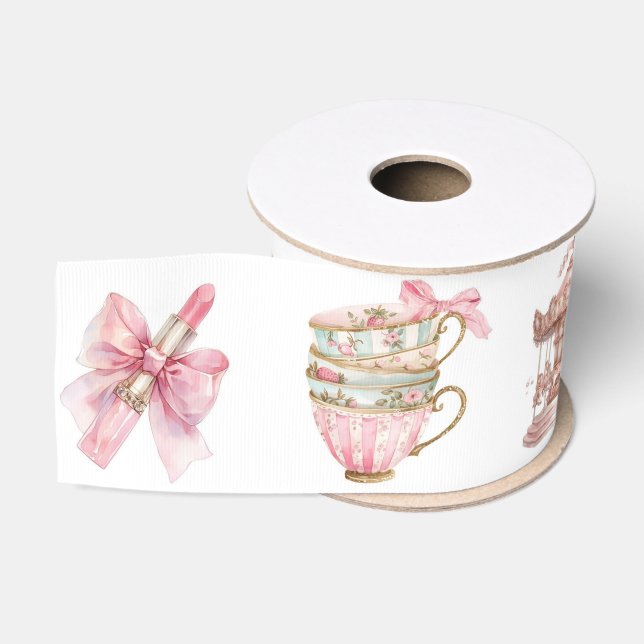 Pink Luxe Grosgrain Ribbon (Spool)