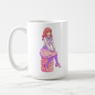 Pink Macaron Girl Coffee Mug