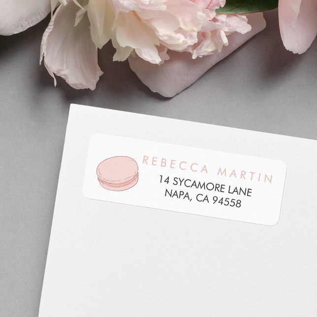 Pink Macaron Return Address (Creator Uploaded)