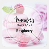 Pink Macarons & Red Raspberries Baking Business
