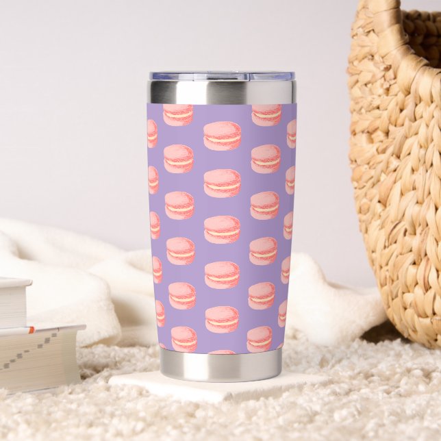 Pink Macaroons Insulated Tumbler (Living Room (Rotated))