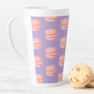 Pink Macaroons Latte Mug