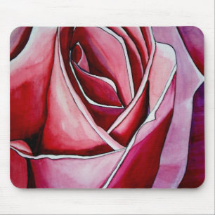 Pink Macro abstract original rose art Mouse Pad