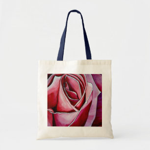 Pink Macro abstract original rose art Tote Bag