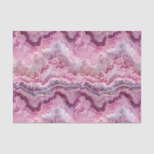Pink Macro Agate Stone look Tissue Paper