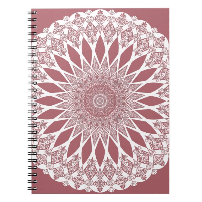 Pink Madder Tristyns Mandala Notebook (Front)