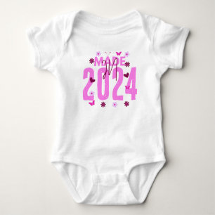 Pink Made In Year Custom Age Birthday Baby Bodysuit