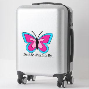 Pink Magenta Blue Butterfly Add Text