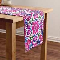 Pink magenta blue Majolica Spanish Mexican tiles