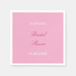 Pink Magenta Bridal Shower Napkins