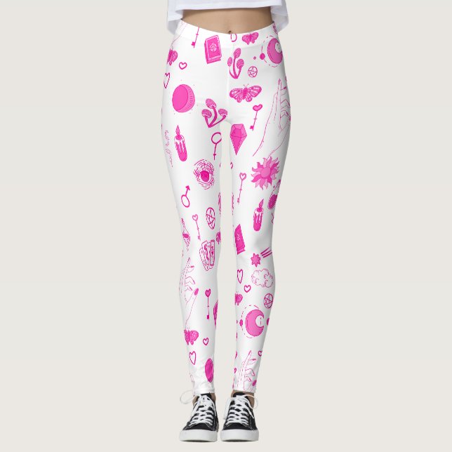pink magical mystical leggings (Front)