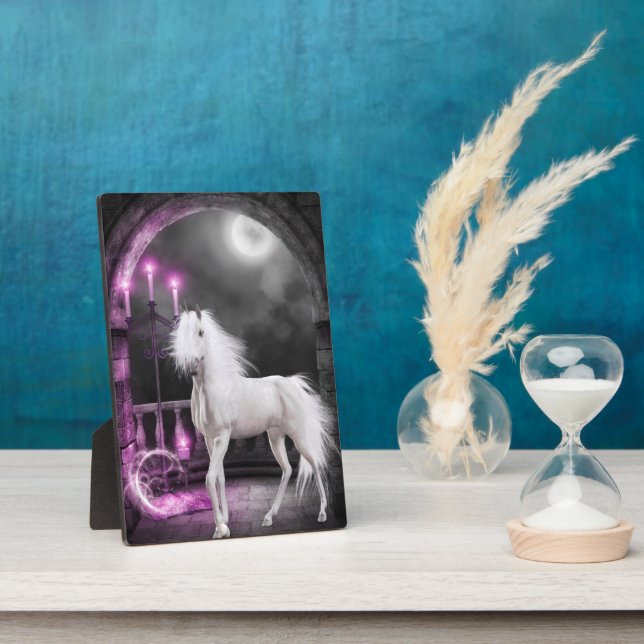 Pink Magical Unicorn Plaque (Side)