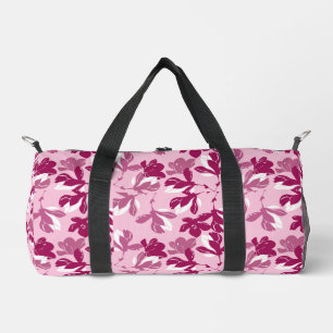 Pink magnolia botanical Print Duffle Bag
