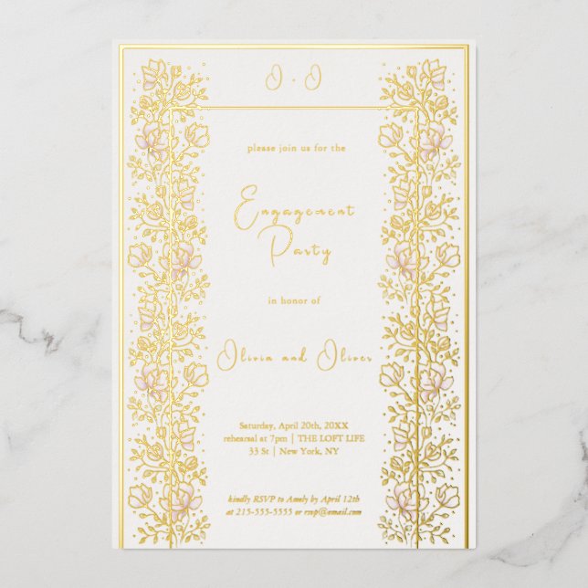 Pink Magnolia Engagement Party (Front)
