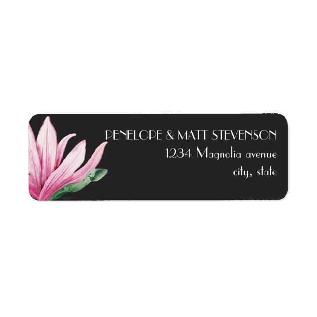 Pink Magnolia Flower in bloom | Grey Wedding (Front)