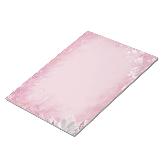 Pink Magnolia Notepad (Angled)