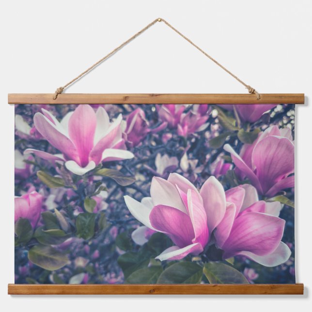 Pink Magnolias Hanging Tapestry (Front)