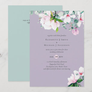 Pink Magnolias Sage Eucalyptus Lavender Wedding