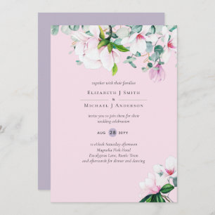Pink Magnolias Sage Eucalyptus Lavender Wedding 
