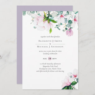 Pink Magnolias Sage Eucalyptus Lavender Wedding 