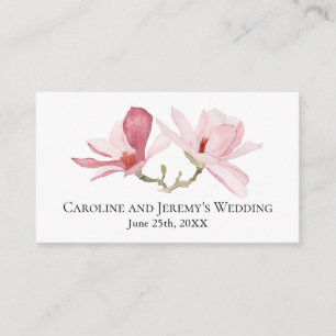 Pink Magnolias Wedding Details Enclosure Card