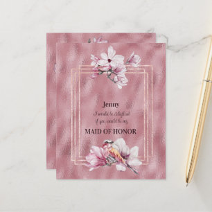 Pink Magnolias Will You Be My Maid of Honour