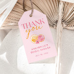 Pink Main Squeeze Bridal Shower Thank You Gift Tags<br><div class="desc">"Main Squeeze" themed pink bridal shower thank you tag with lemon and grapefruit slices.</div>