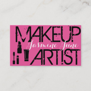 Pink Makeup Artist Cosmetologist Cosmetology Business Card
