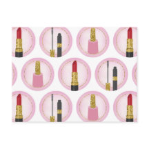 Pink Makeup Cosmetics Pattern Cosmetology