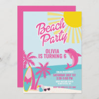 Pink Malibu beach birthday