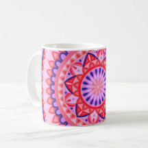 Pink Mandala Boho Vibrant Geometric Pattern Cosy