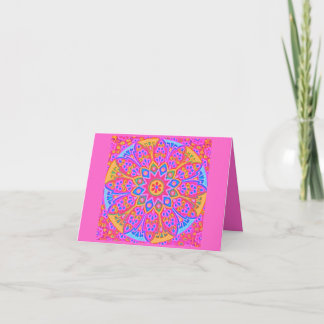 Pink Mandala Card