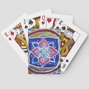 Pink Mandala Classic Playing Cards