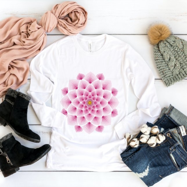 Pink Mandala Flower T-Shirt (Creator Uploaded)